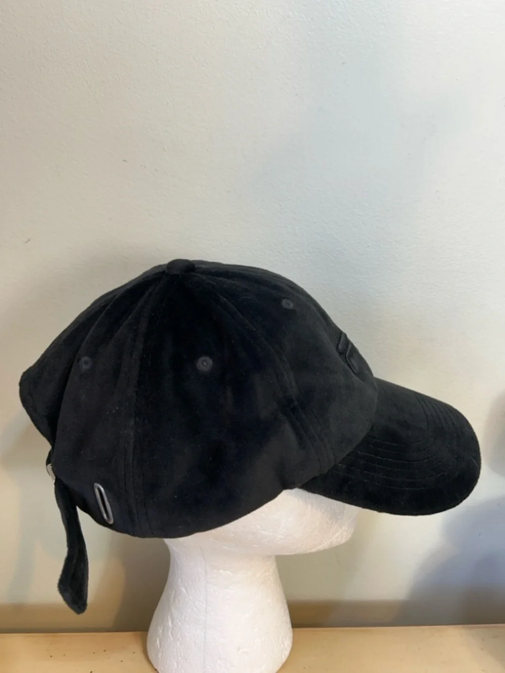 FILA Black Velvet Unisex Baseball Hat Tag photo